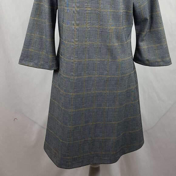 Bryn Walker Black Yellow Plaid IRYS Academia OfficeCore Dress NWT Size M - Picture 7 of 13